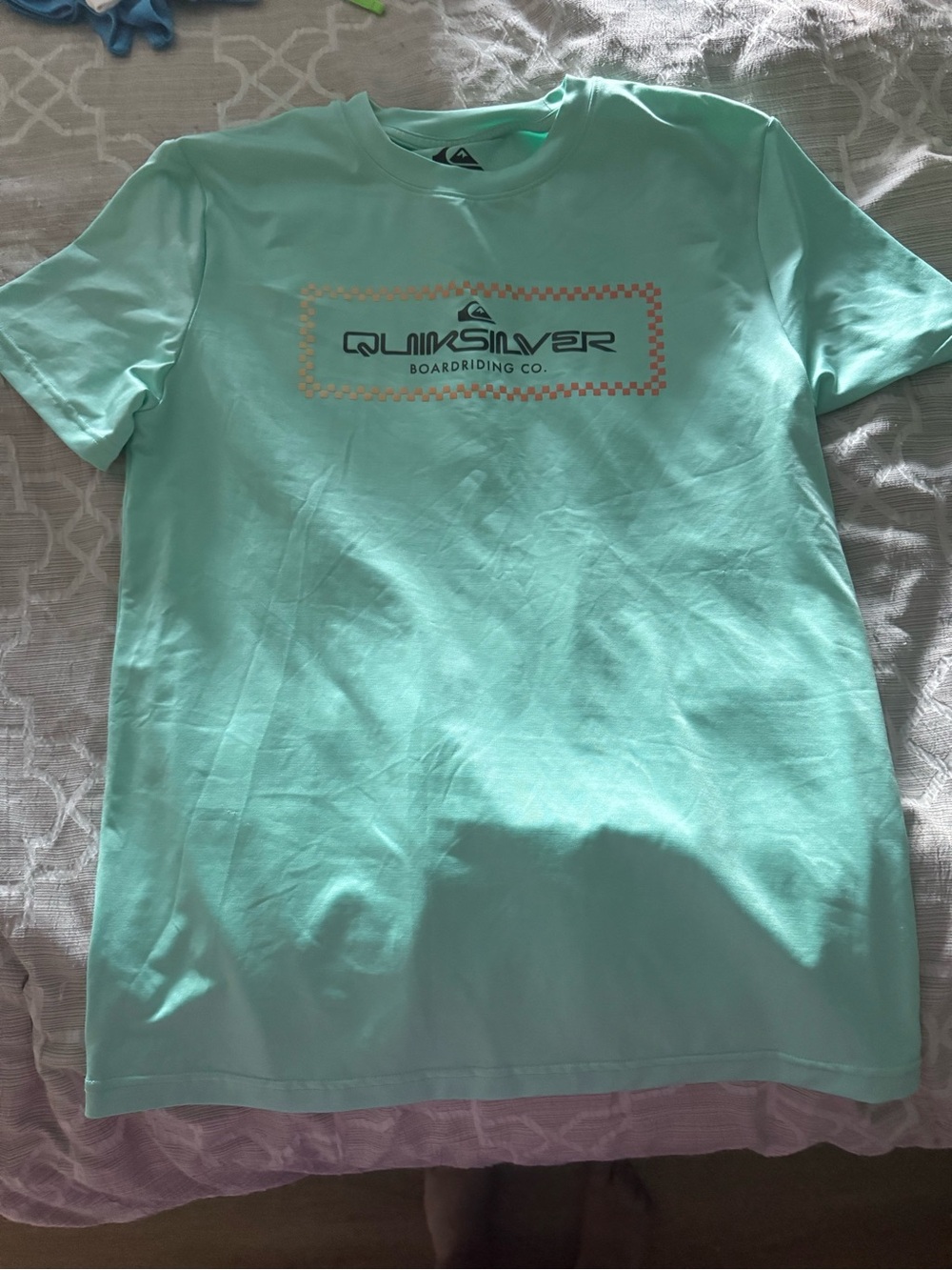 Quiksilver Mint Green Logo Tee